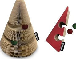 District 70 krabkarton kerstboom Maze 28 x 13 x 7 cm