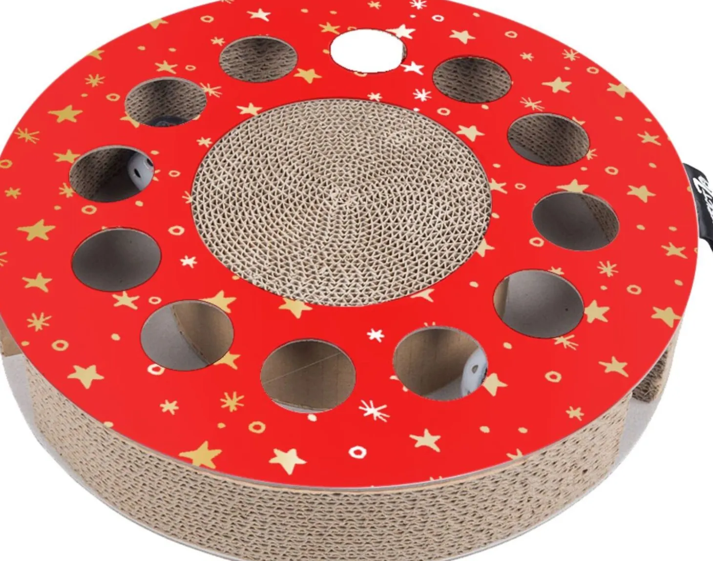 District 70 krabkarton Whirl rood D 33 H 6 cm