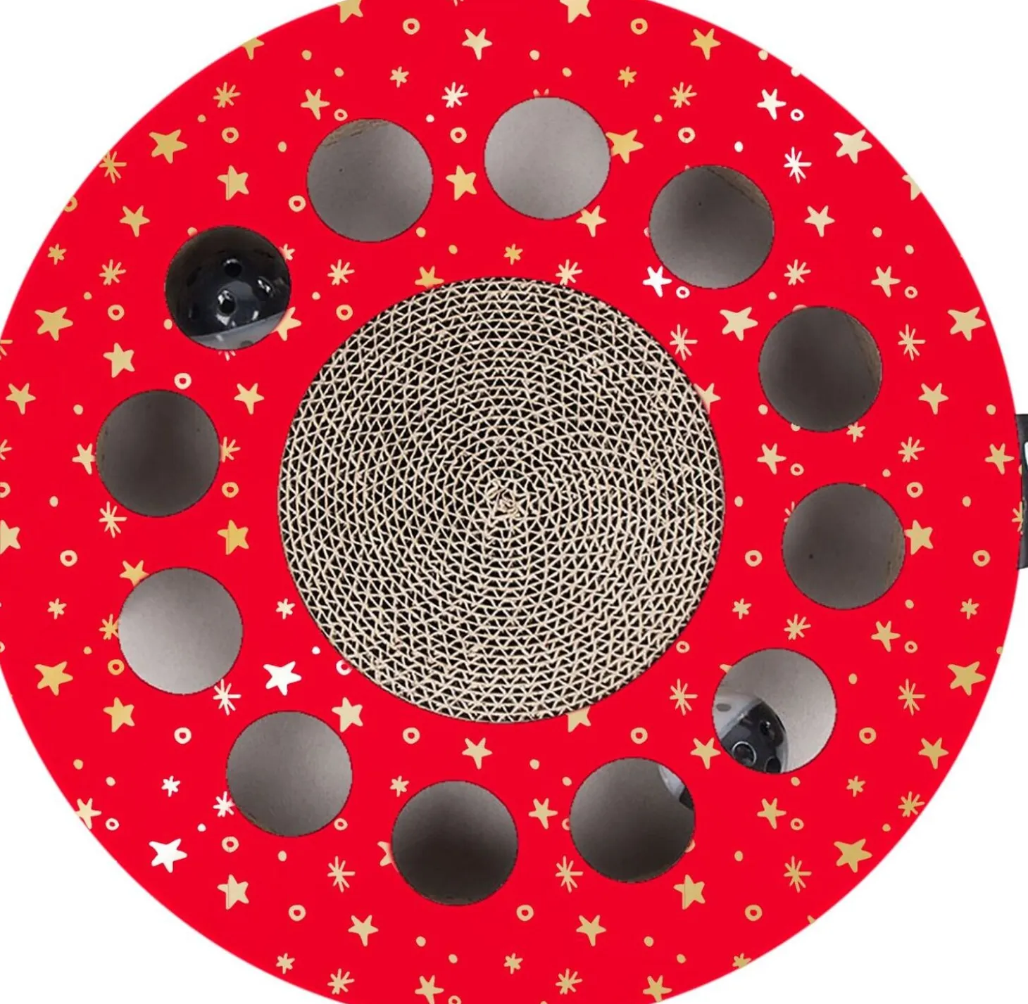 District 70 krabkarton Whirl rood D 33 H 6 cm