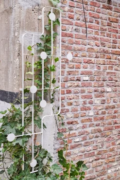 D&M Deco plantenrek Patio wit 68 x 10 x 150 cm
