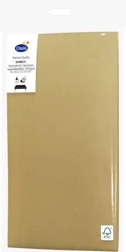 Duni tafelkleed goud 220 x 138 cm