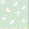 Duni tafelkleed Happy Easter groen 138 x 220 cm