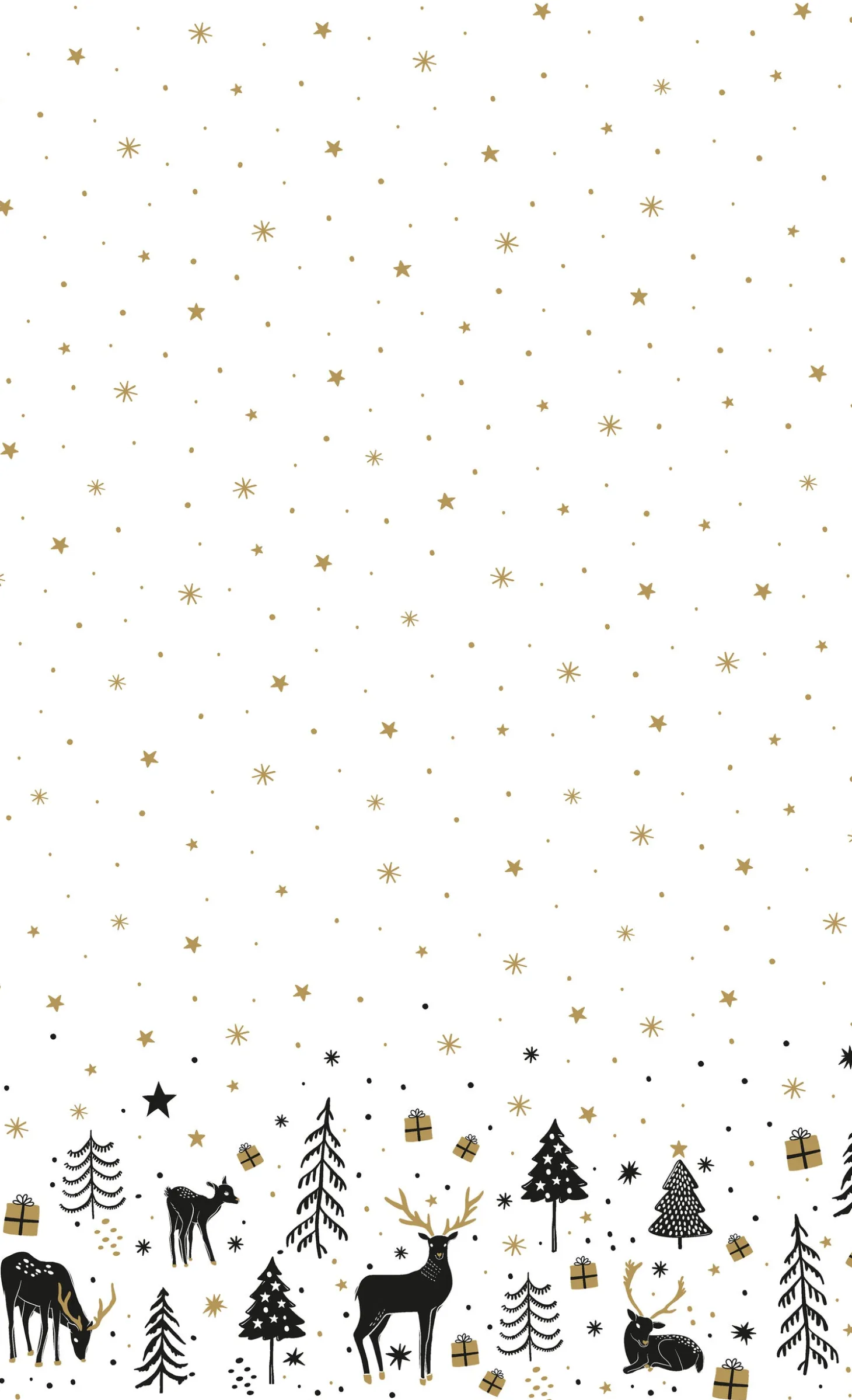Duni tafelkleed Magic Winter wit 138 x 220 cm