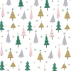 Duni tafelkleed Noel Trees wit 138 x 220 cm