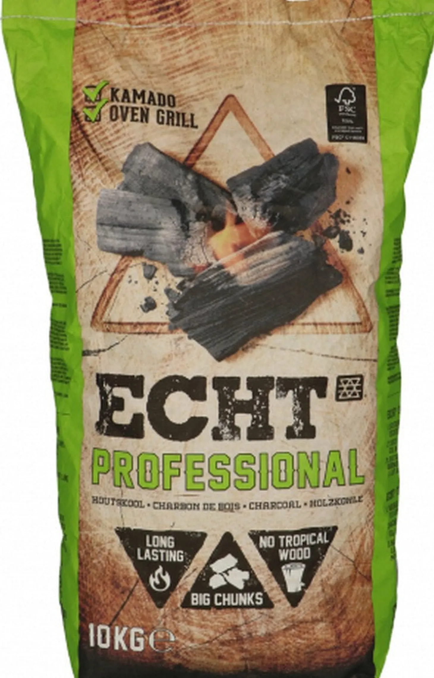 Echt Professional houtskool groen 10 kg