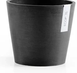 Ecopots bloempot Amsterdam donkergrijs D 20 H 17,1 cm