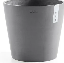 Ecopots bloempot Amsterdam grijs D 30 H 26,3 cm