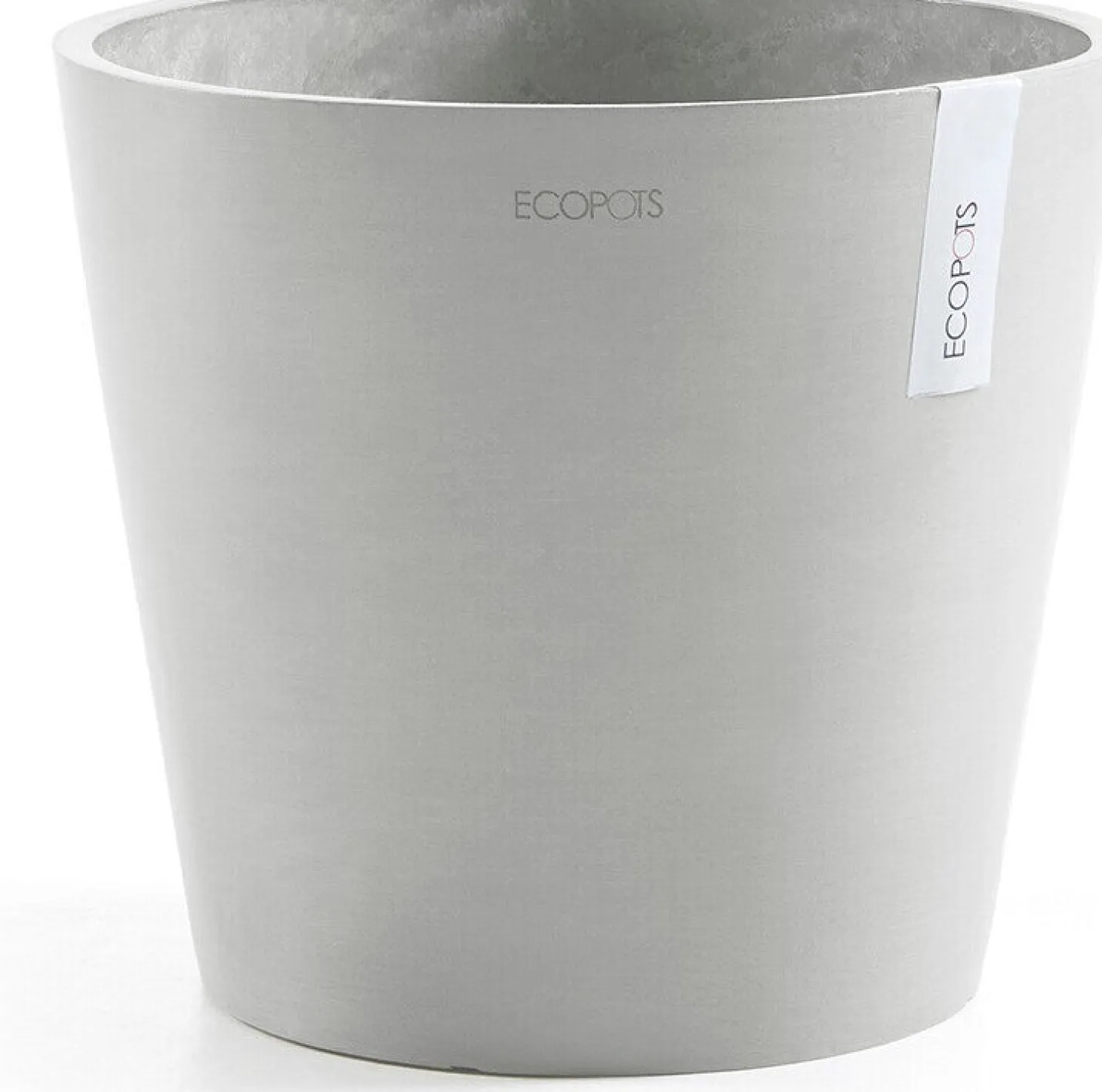 Ecopots bloempot Amsterdam wit grijs D 30 H 26,3 cm