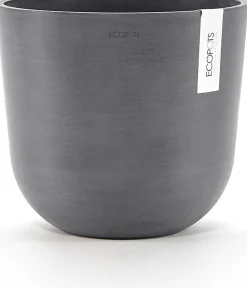 Ecopots bloempot Oslo grijs D 25 H 21,8 cm