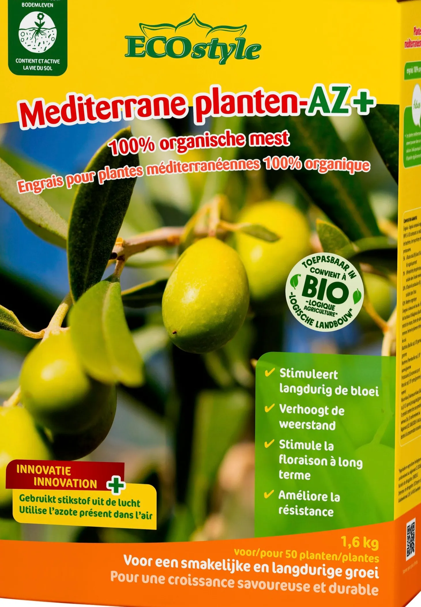 Ecostyle mediterane planten- AZ+ 1,6 kg