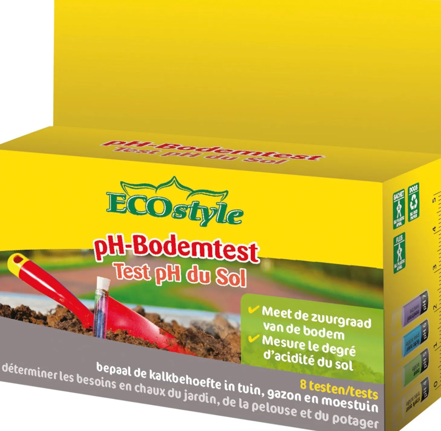 ECOstyle pH bodemtest 8 stuks