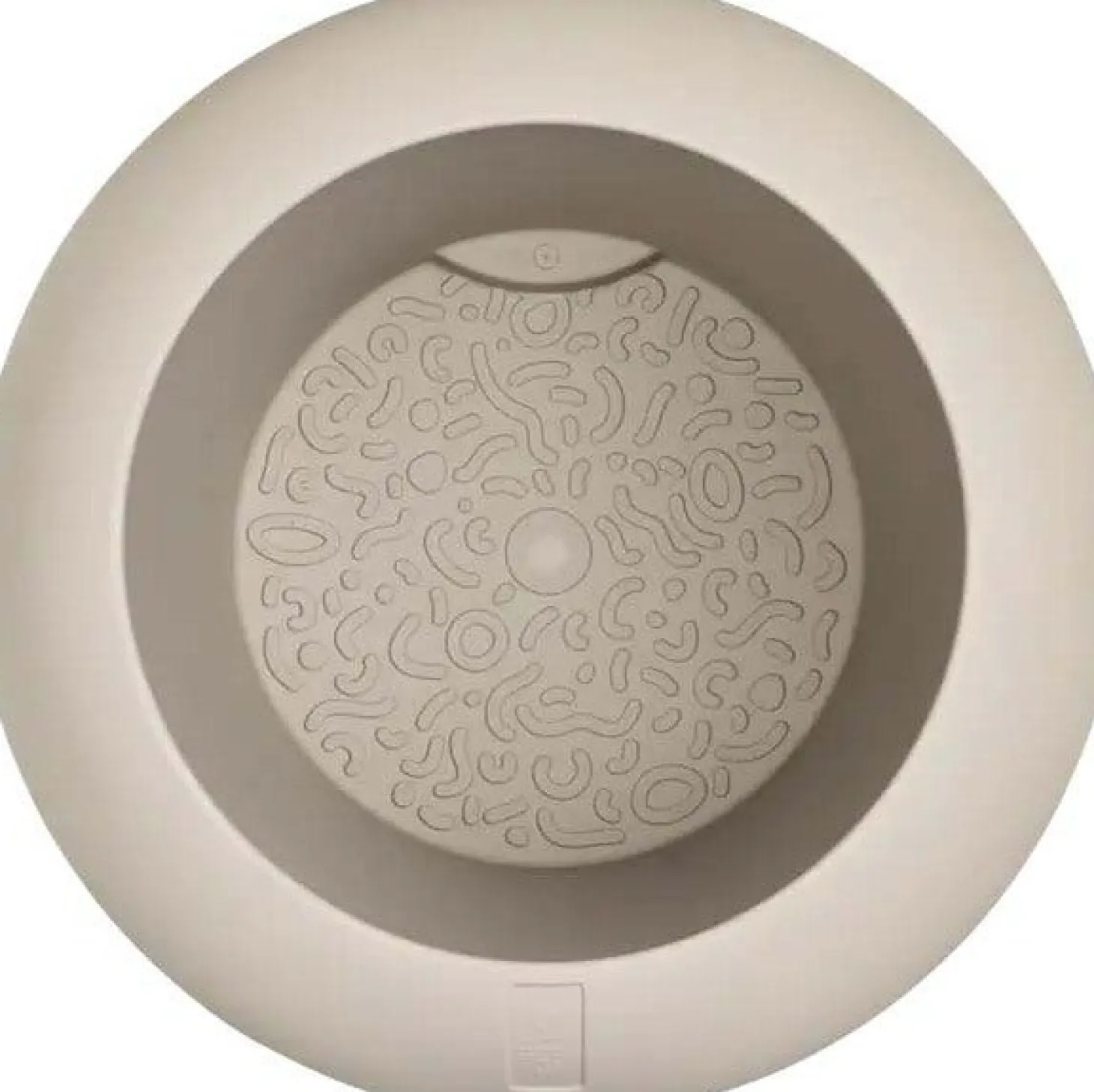 Elho bloempot Amber Roll beige D 43 H 58 cm