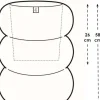 Elho bloempot Amber Roll wit D 43 H 58 cm