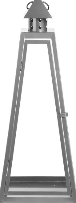 Esschert Design lantaarn pyramide zilver 20,3 x 13,4 x 32,8 cm