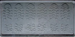 Esschert Design rubber mat laarzenmat zwart 80 x 40 cm