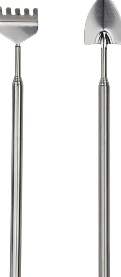 Esschert Design schoffel en tuinhark zilver 10,4 x 10,4 x 19 cm
