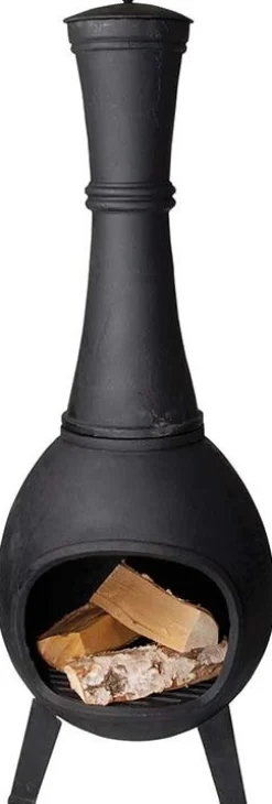 Esschert Design tuinhaard zwart D 44 H 120,5 cm