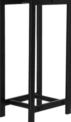 Esschert haardhout opslag Design Fancy Flames zwart 30 x 23,5 x 59,7 cm