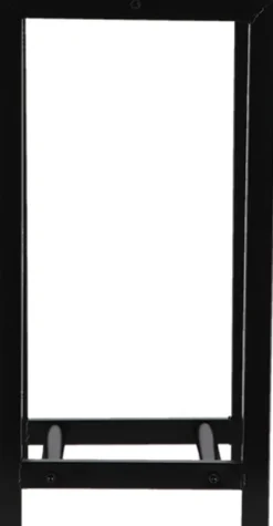 Esschert haardhout opslag Design Fancy Flames zwart 30 x 23,5 x 59,7 cm