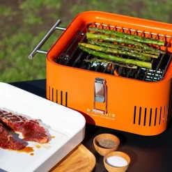 Everdure houtskool barbecue Cube grijs 38,4 x 31,6 x 22,4 cm