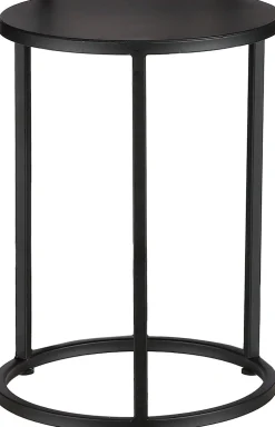 Everydays by Intratuin bijzettafel Quinty zwart D 32 H 50 cm
