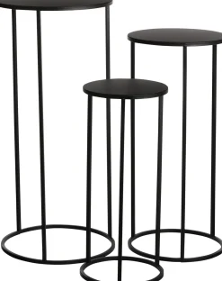 Everydays by Intratuin bijzettafel Quinty zwart D 22 H 50 cm
