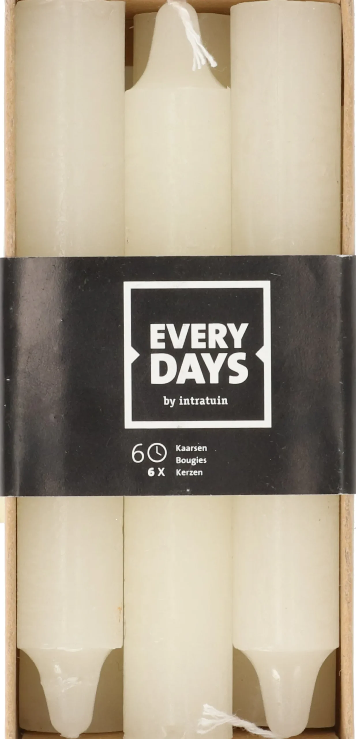 Everydays by Intratuin dinerkaars Rustiek crème 6 uur 6 stuks