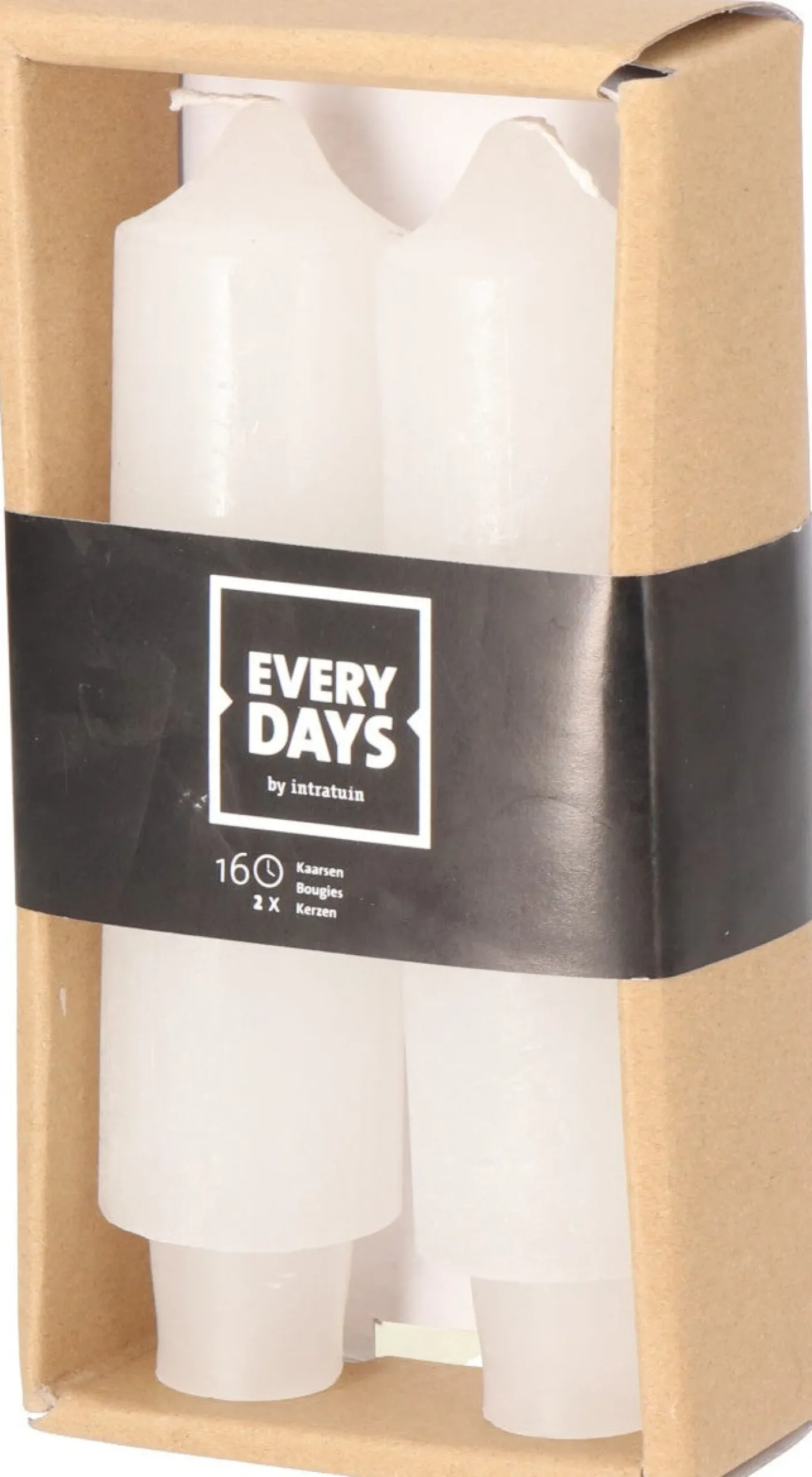 Everydays by Intratuin dinerkaars Rustic wit 16 uur 2 stuks
