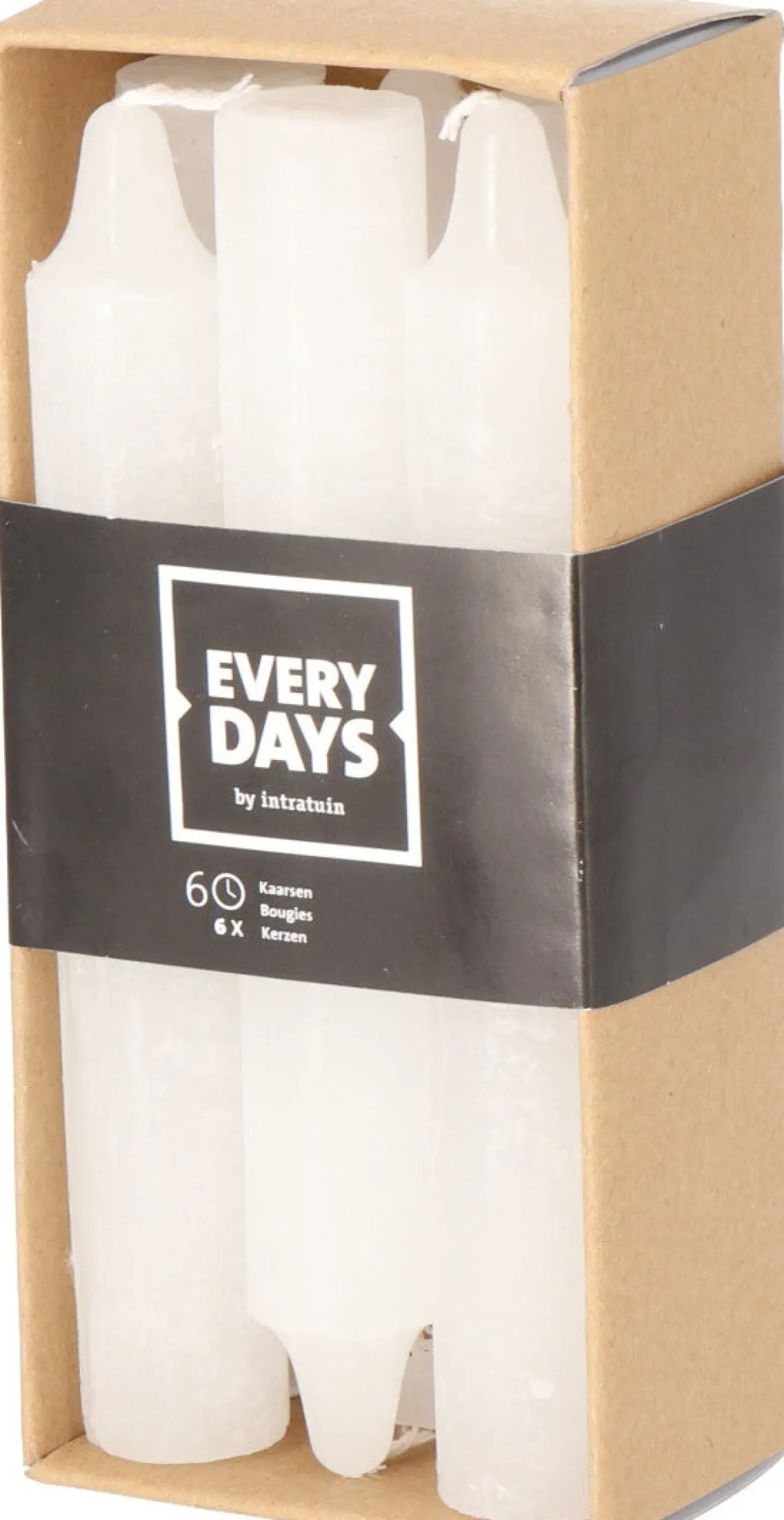 Everydays by Intratuin dinerkaars Rustic wit 6 uur 6 stuks