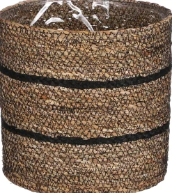 Everydays by Intratuin plantenmand Celestial naturel / zwart D 18 H 18 cm