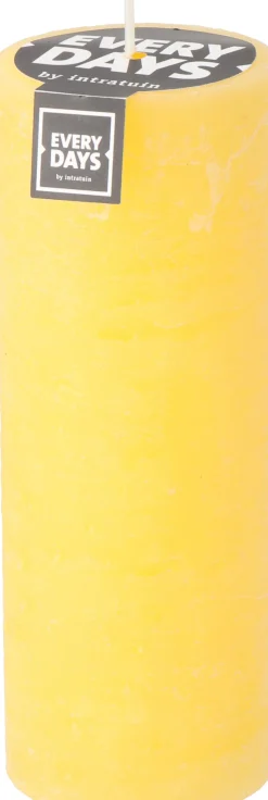Everydays by Intratuin stompkaars Rustiek geel 100 uur D 7 H 19 cm