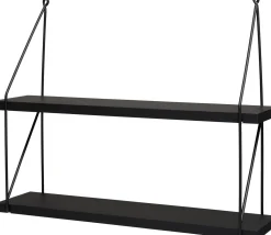 Everydays by Intratuin wandrek Pleun zwart 60 x 15,5 x 53 cm