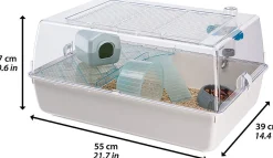 Ferplast hamsterkooi Duna mini roze 55 x 39 x 27 cm