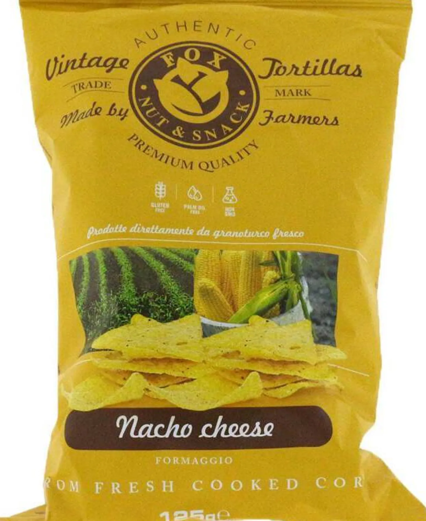 Fox Italia tortilla chips nacho cheese 125 gr