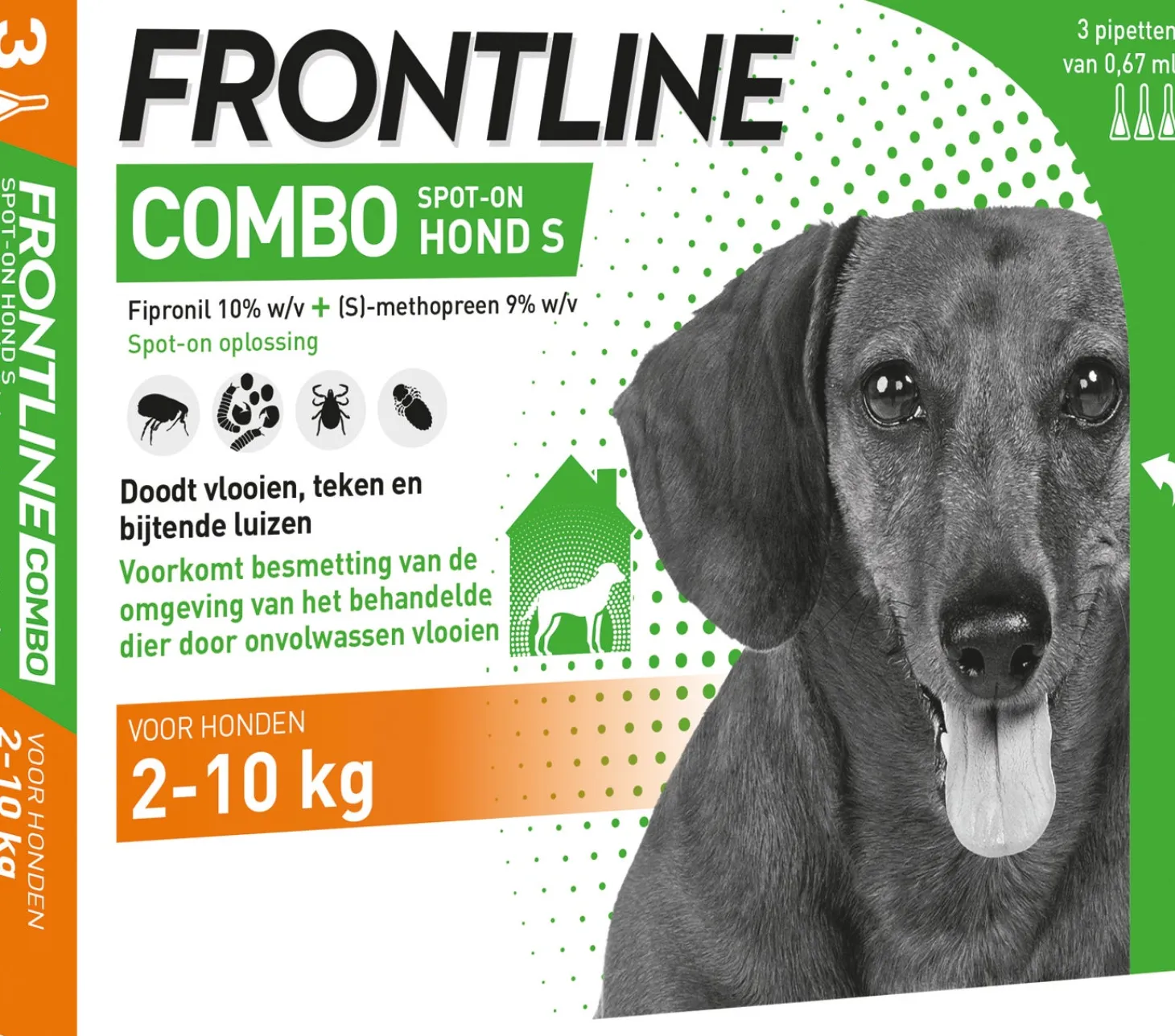 Frontline Combo spot-on hond S 3 stuks