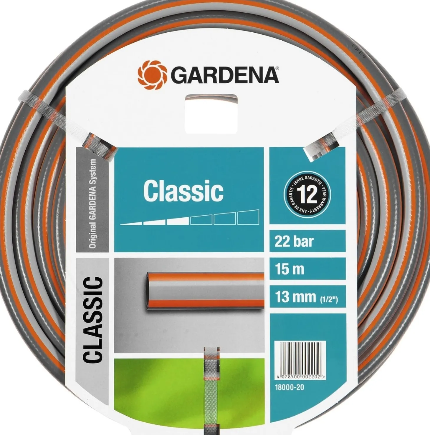 Gardena Classic slang 13mm (1/2'') 15m
