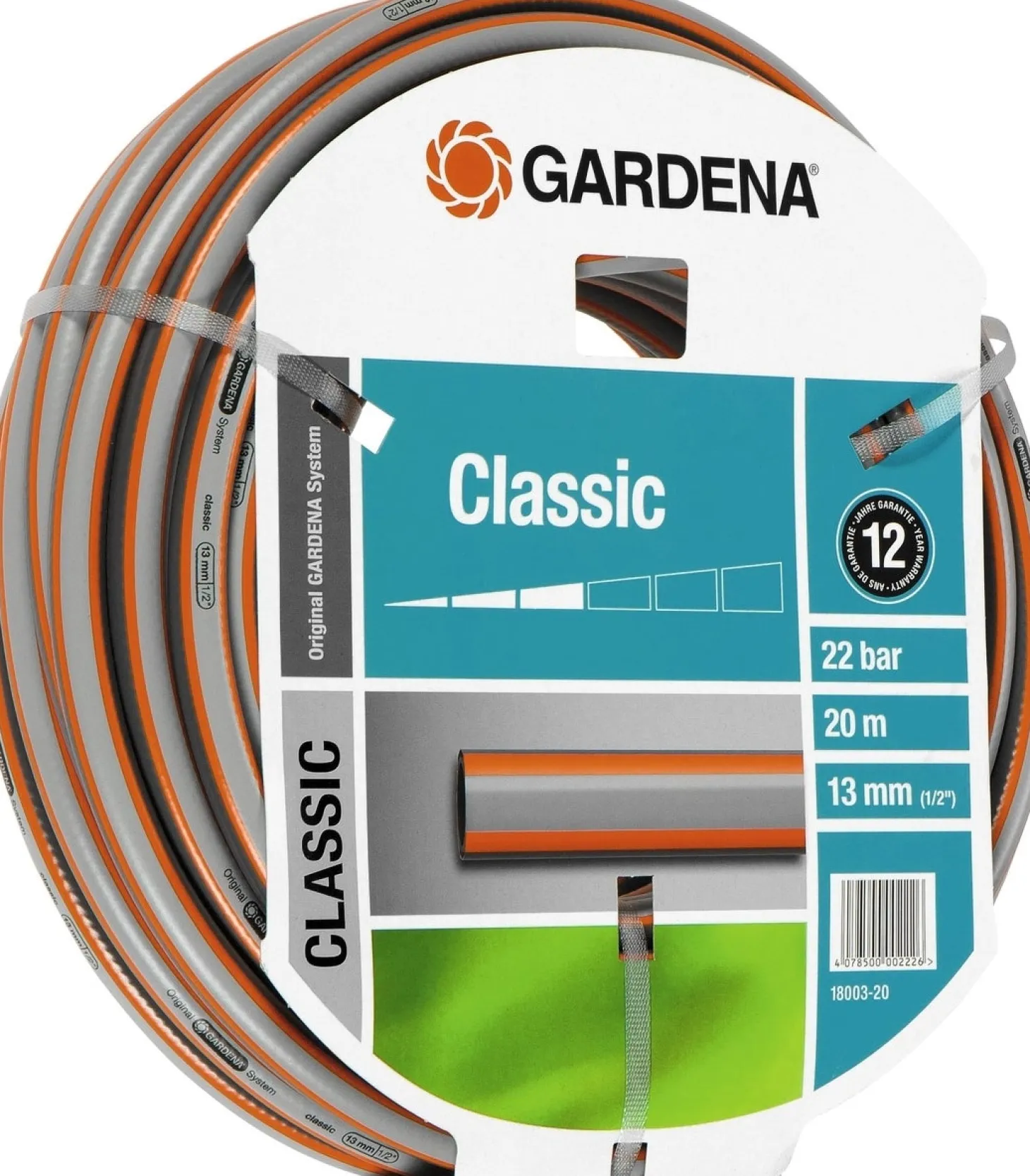 Gardena Classic slang 13mm (1/2'') 20m