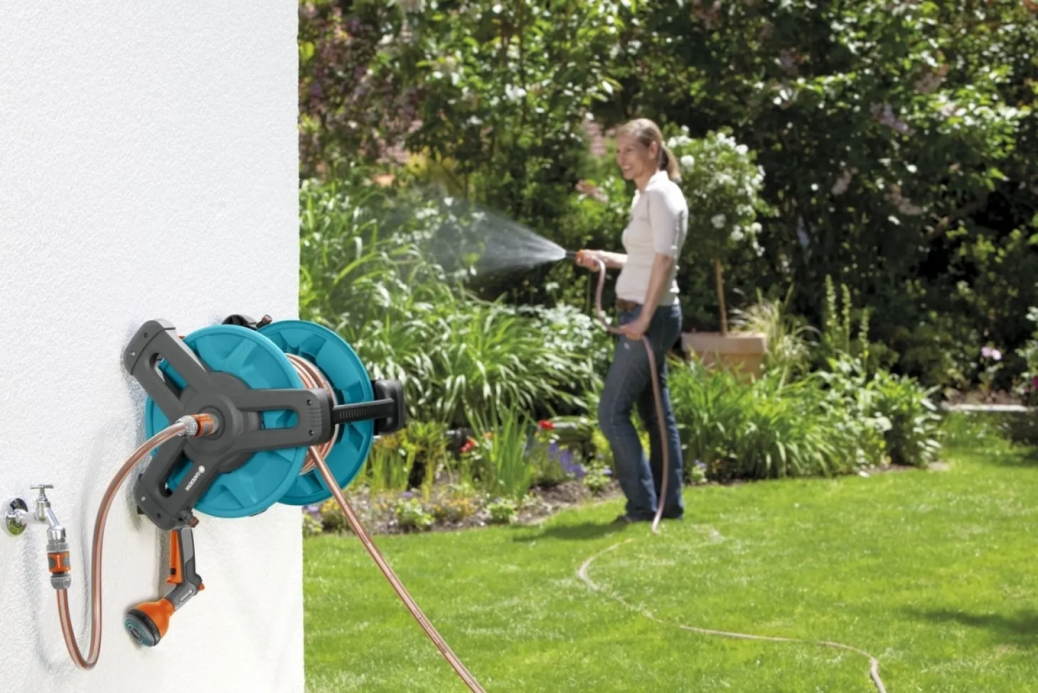 Gardena Classic wandslanghouder 50 compleet