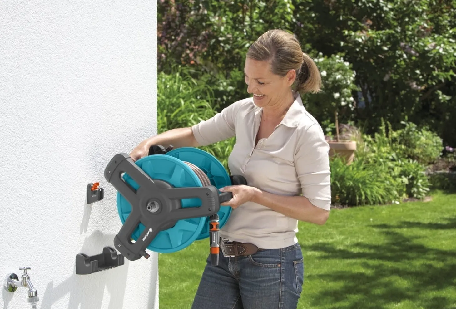 Gardena Classic wandslanghouder 50 compleet