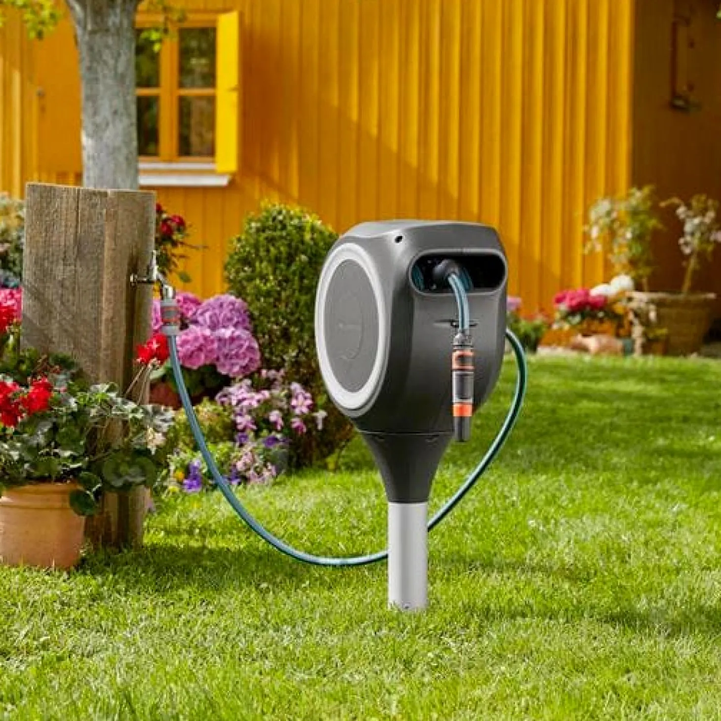 Gardena tuinslangbox RollUp S wit 15 m