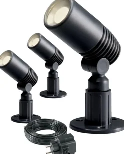 Garden Lights grondspot Alder zwart 10 x 12,5 x 26 cm