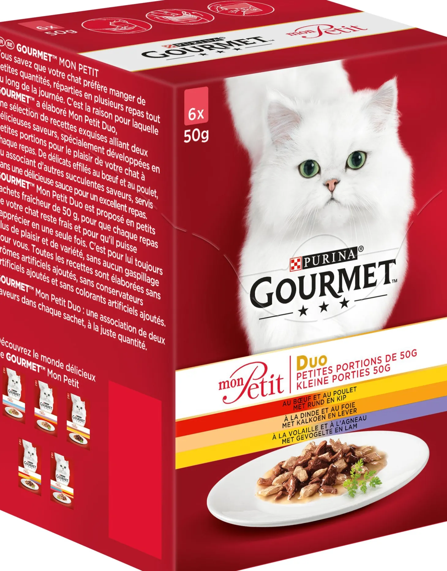 Gourmet Mon Petit 6-pack Duo-Vlees 50 g