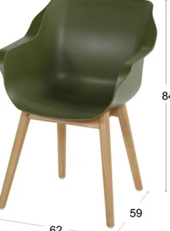Hartman kuipstoel Sophie groen / teak