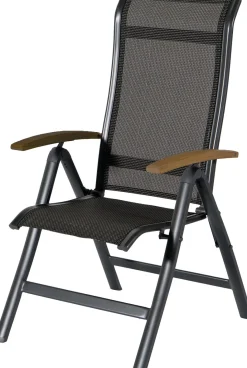 Hartman verstelbare standenstoel Alice antraciet / donker teak