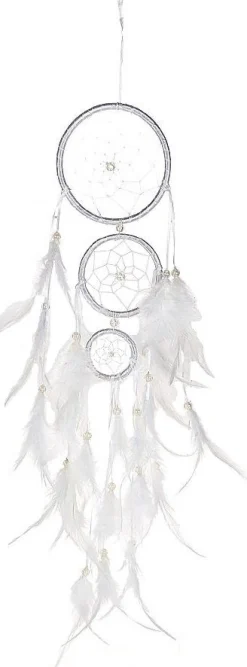 HBX tuin wanddecoratie Trip dromenvanger wit 65 x 11 cm