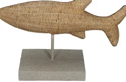 HD Collection beeld Dibbe vis naturel 35 x 12 x 23,7 cm