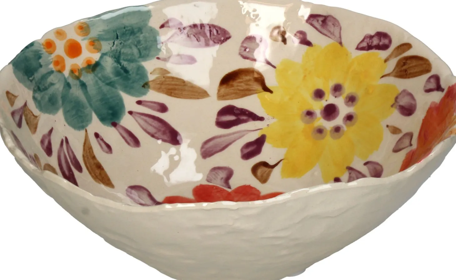HD Collection decoratieschaal Fleur multi D 22,5 H 8,5 cm