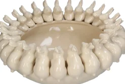 HD Collection decoratieschaal Bunny crème D 37,5 H 15 cm