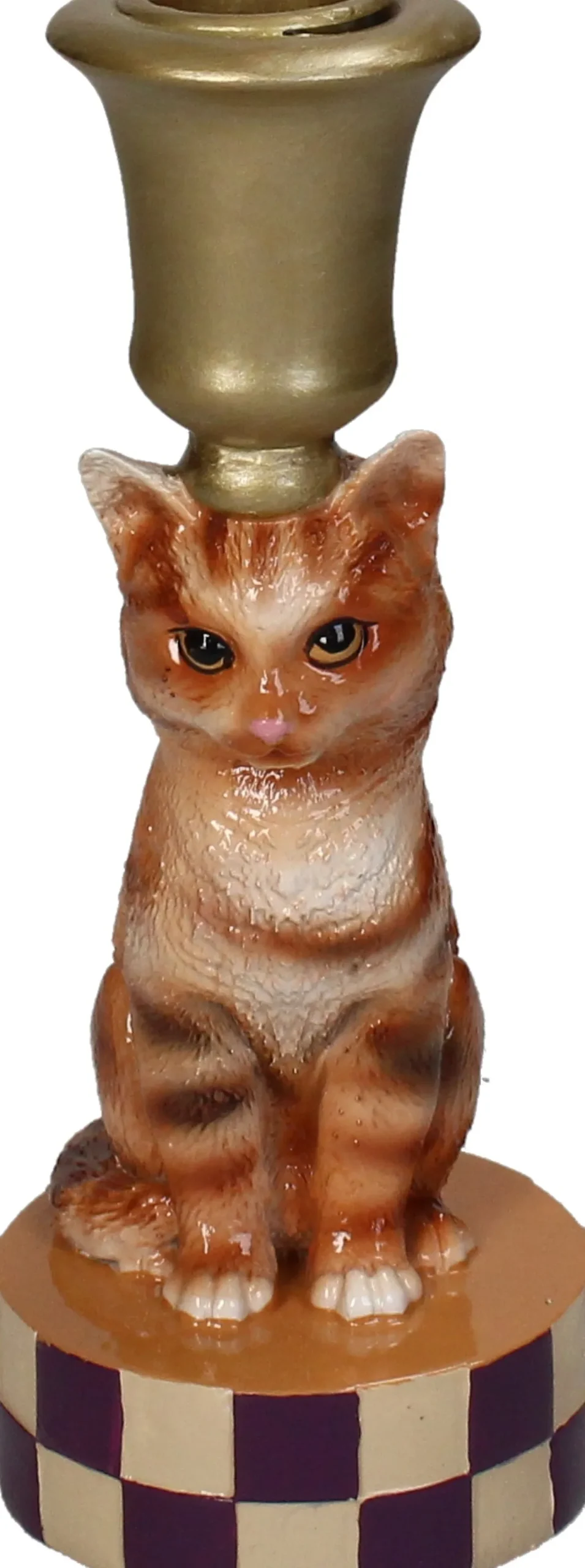 HD Collection kandelaar Kat 7,5 x 7,5 x 18 cm