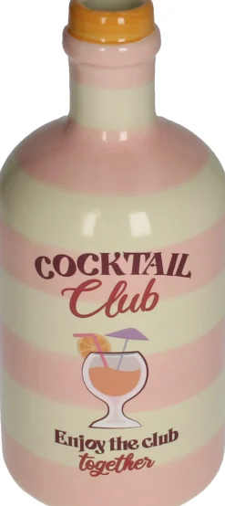 HD Collection vaas Cheers cocktail club roze D 9,5 H 21 cm